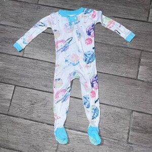 Burt’s bees tie dye galaxy organic cotton pajamas size 12M